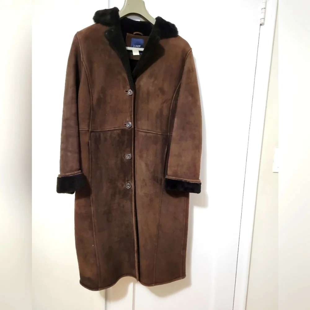 J Crew Vintage Sherling Coat - Picture 1 of 7